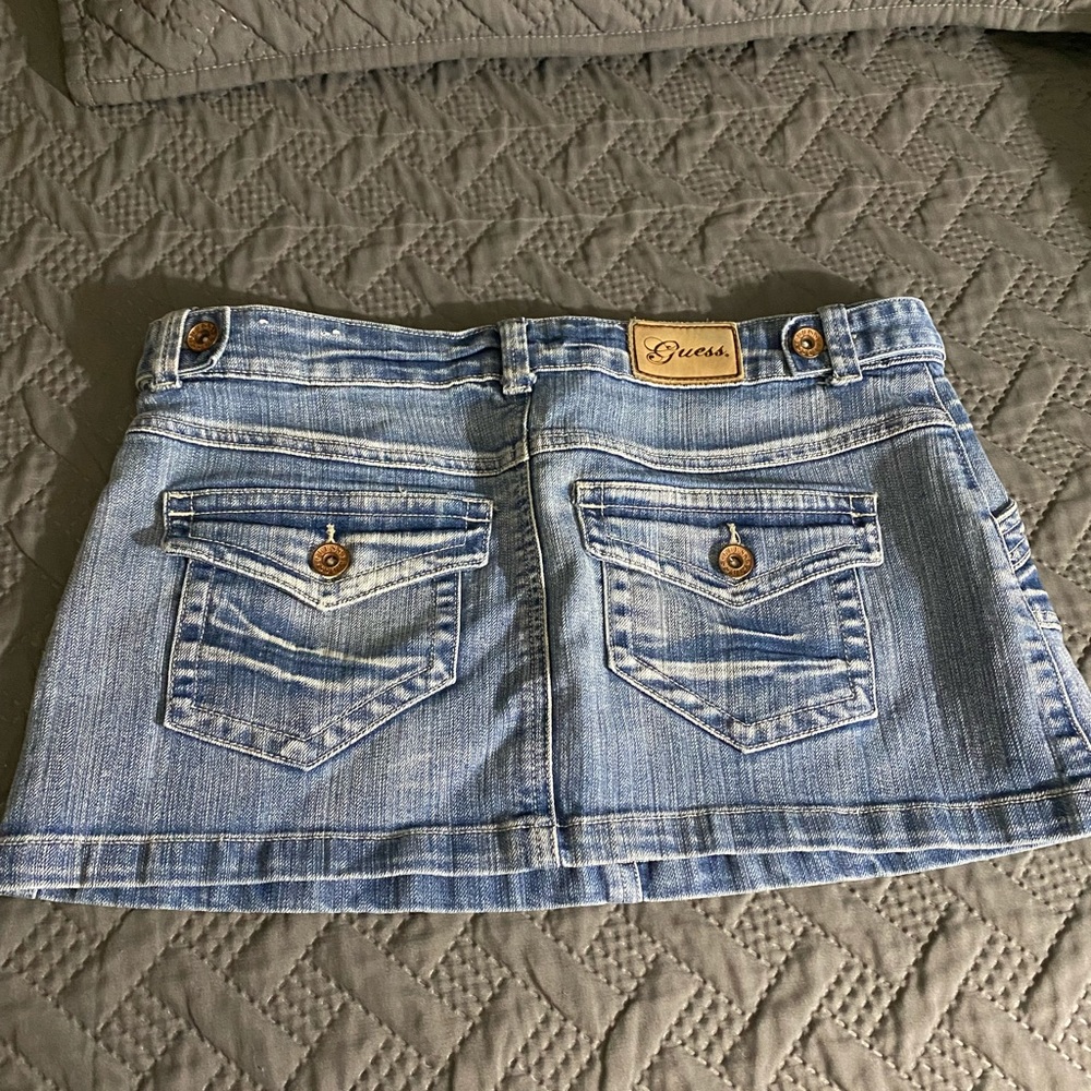 Skirt GUESS, size 29 light blue